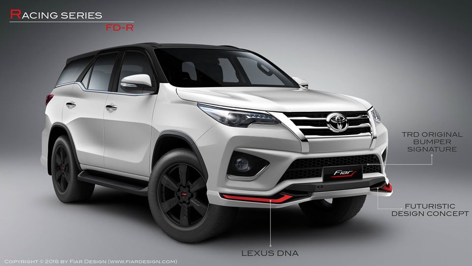 ชุดแต่ง Fortuner 2015-2020 TRD รุ่น FD-Rตัดแดง